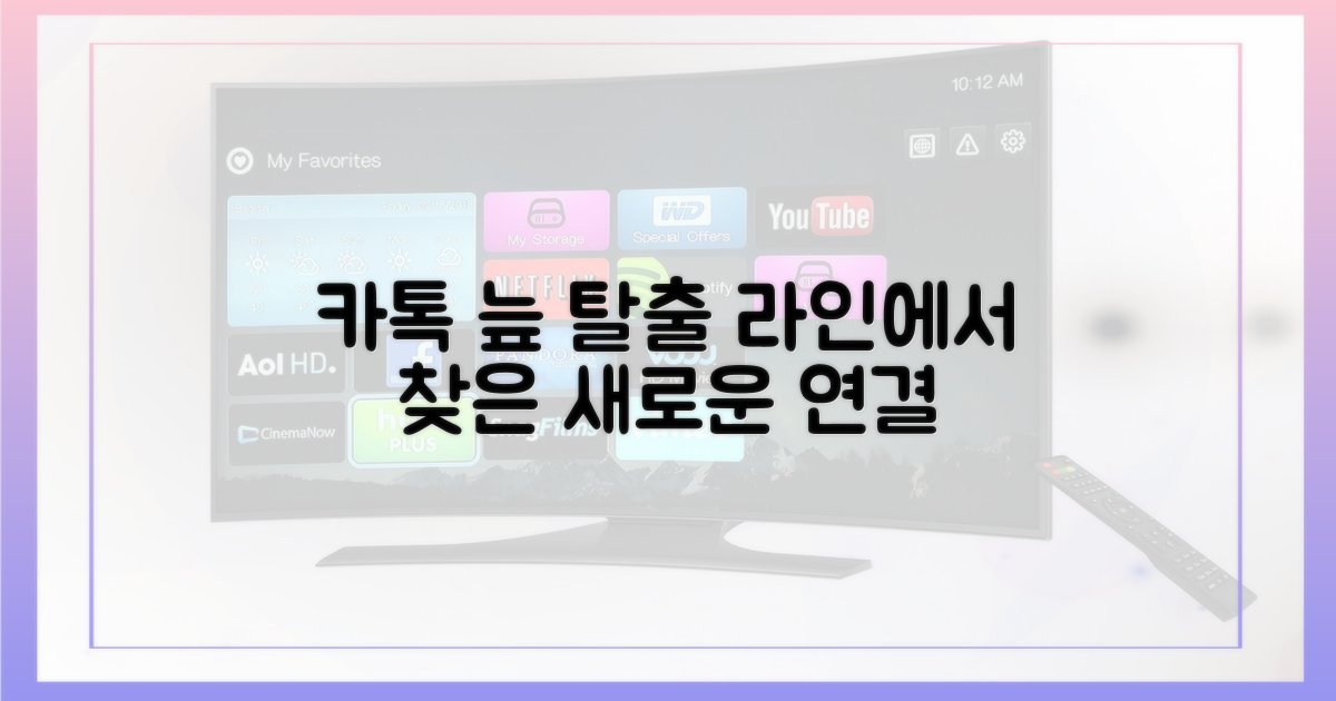 카톡의 늪, 라인 탈출