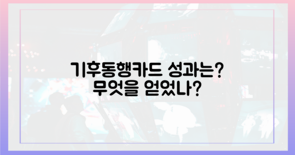 기후동행카드, 무엇을 얻었나?