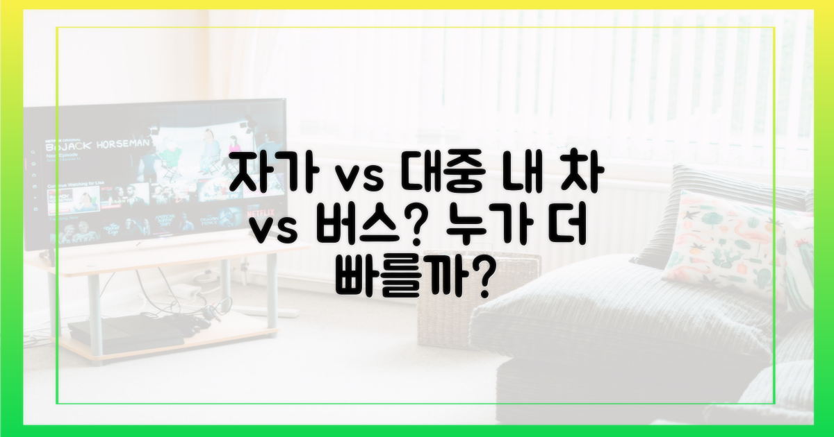 자가용 vs 대중교통
