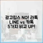 광고와 릴스에 지쳤다면? 라인이 카카오톡보다 나은 5가지 이유