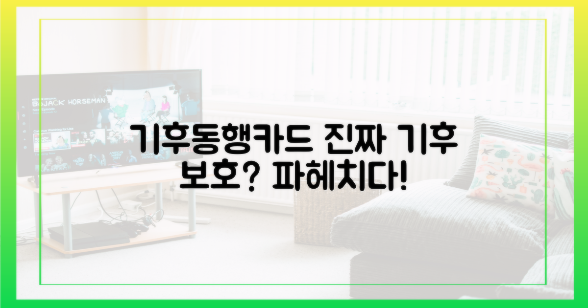 기후동행카드, '진짜' 기후 보호인가?