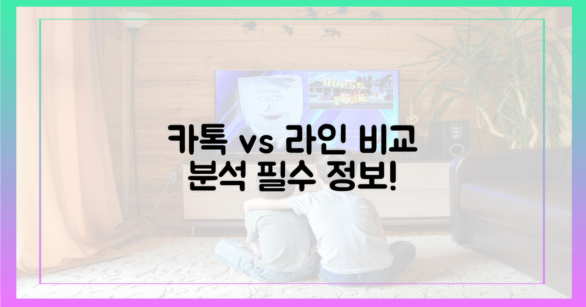 카카오톡, 라인 비교 분석