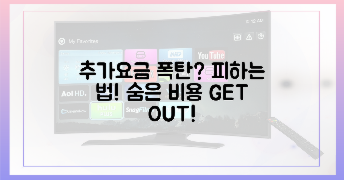 추가 요금 폭탄, 피하려면?