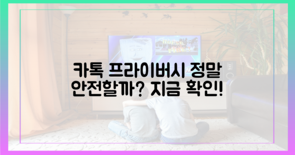 카카오톡, 프라이버시 우려는?