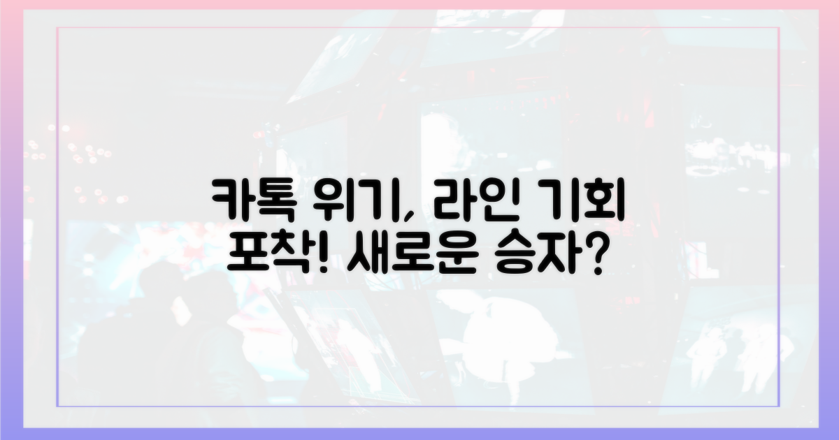 카톡 위기, 라인 기회를 파악하라