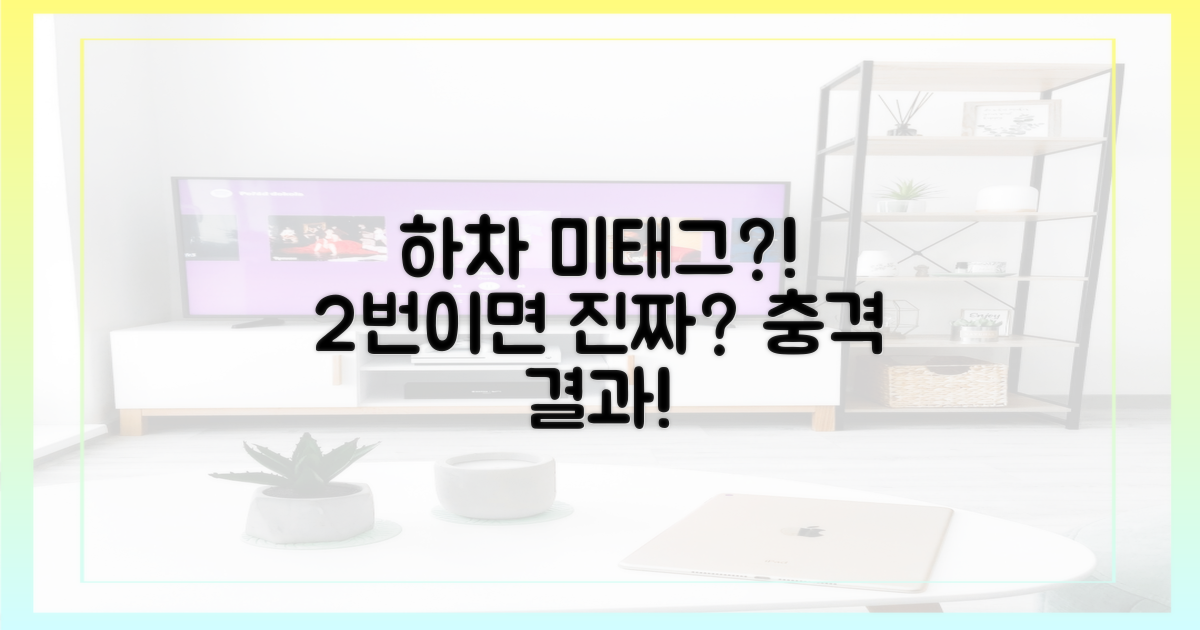 하차 미태그, 2회면 정말?