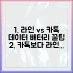 데이터와 배터리를 아끼는 메신저, 라인이 카카오톡보다 나은 점