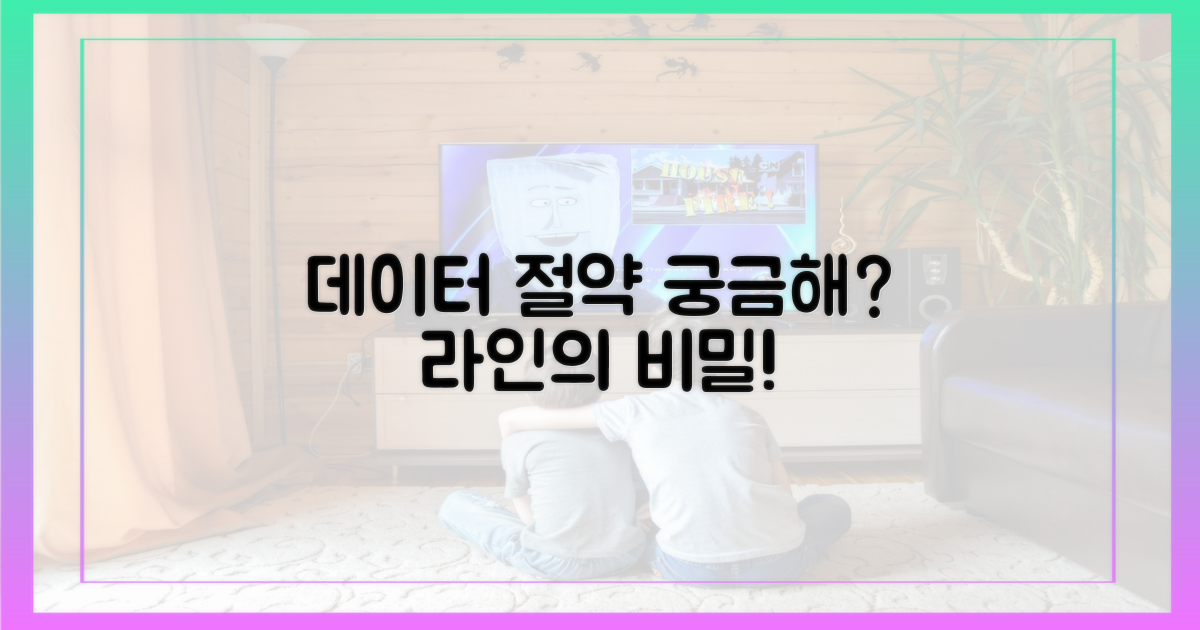 라인, 데이터 절약의 비밀