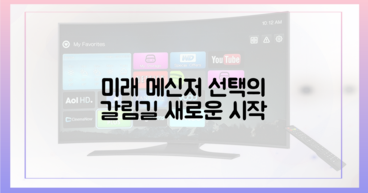 미래 메신저, 선택의 갈림길