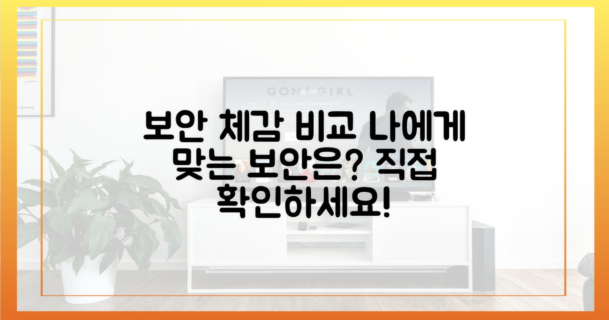 사용자별 보안 체감 비교