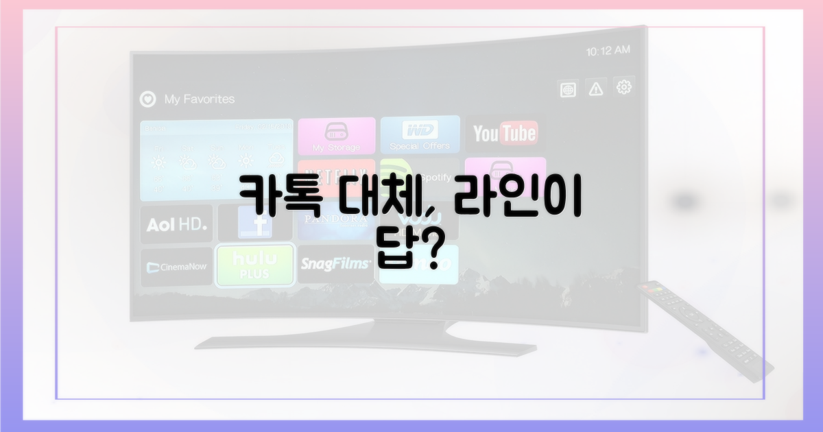 카톡 대체, 라인이 정답일까?