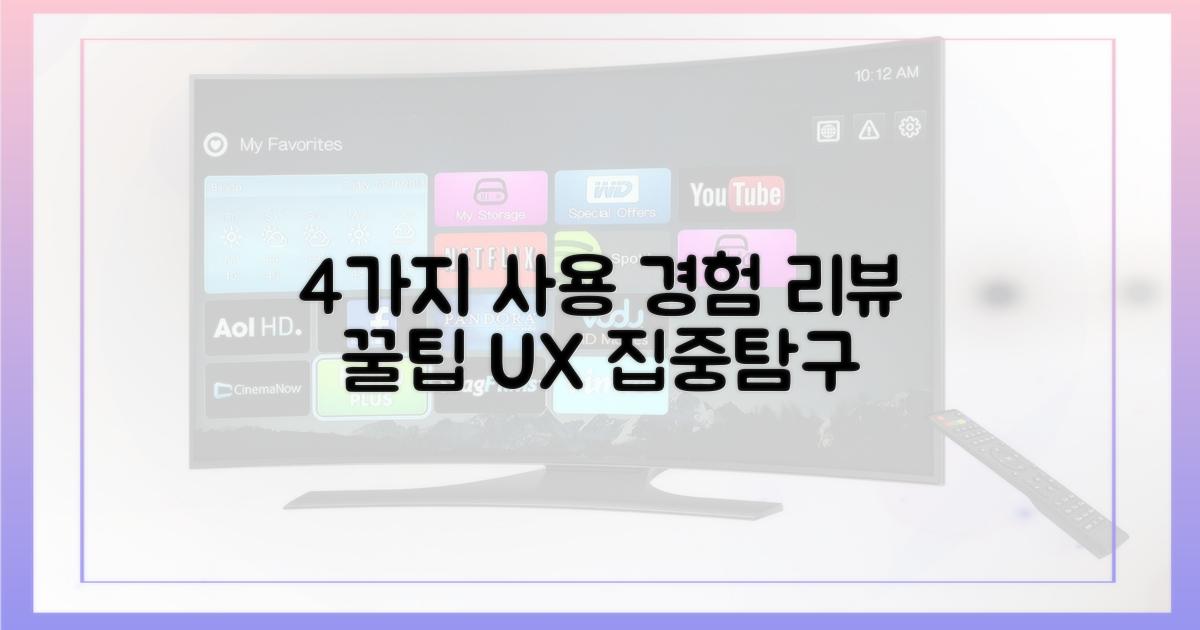 4가지 사용 경험