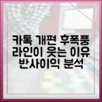 카카오톡 대규모 개편 후폭풍, 라인이 반사 이익을 얻는 이유