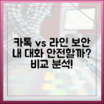 카카오톡과 라인의 보안 기능 전격 비교: 내 대화는 안전할까?