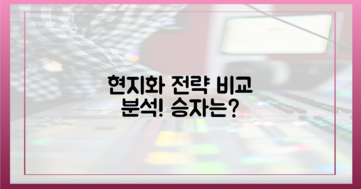 현지화 전략 비교