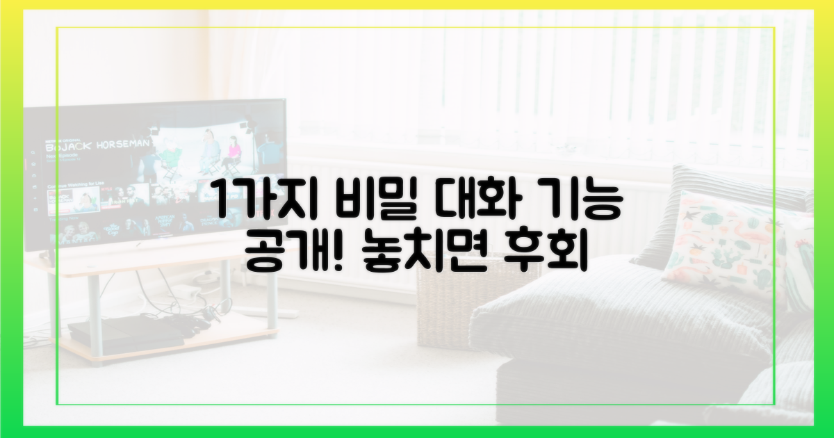 1가지 비밀 대화 기능