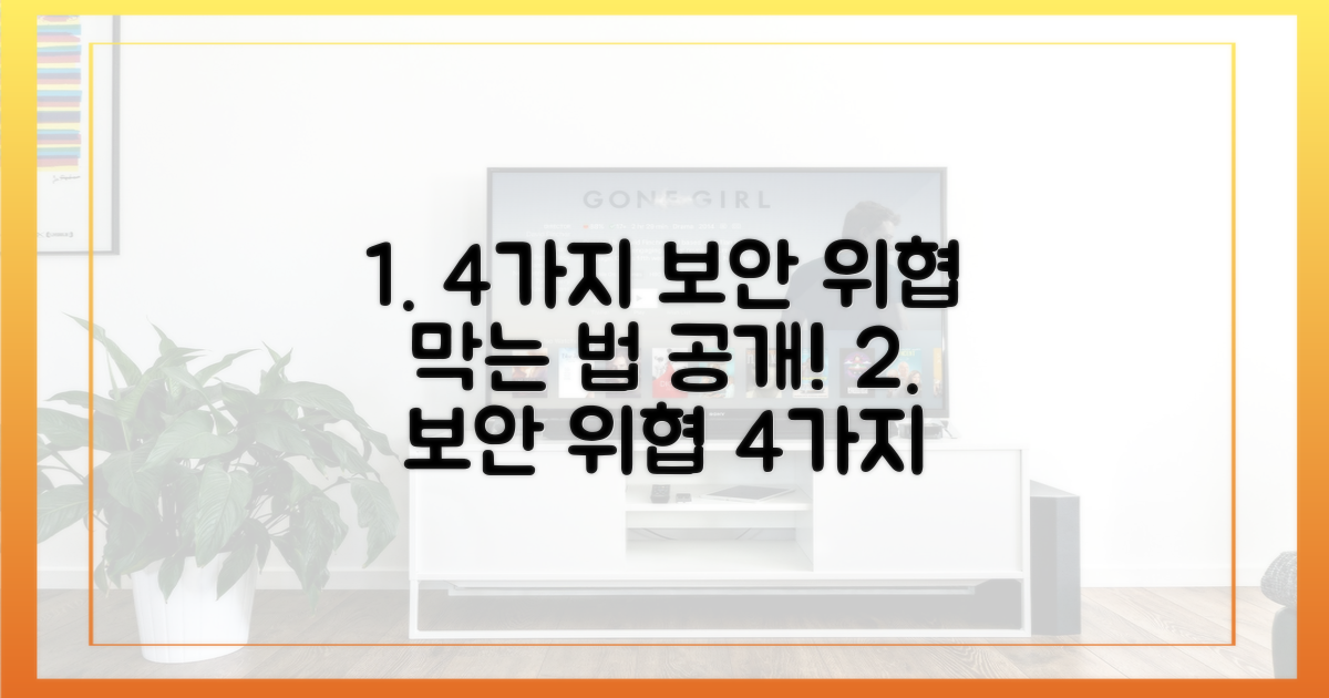 4가지 보안 위협 대처법