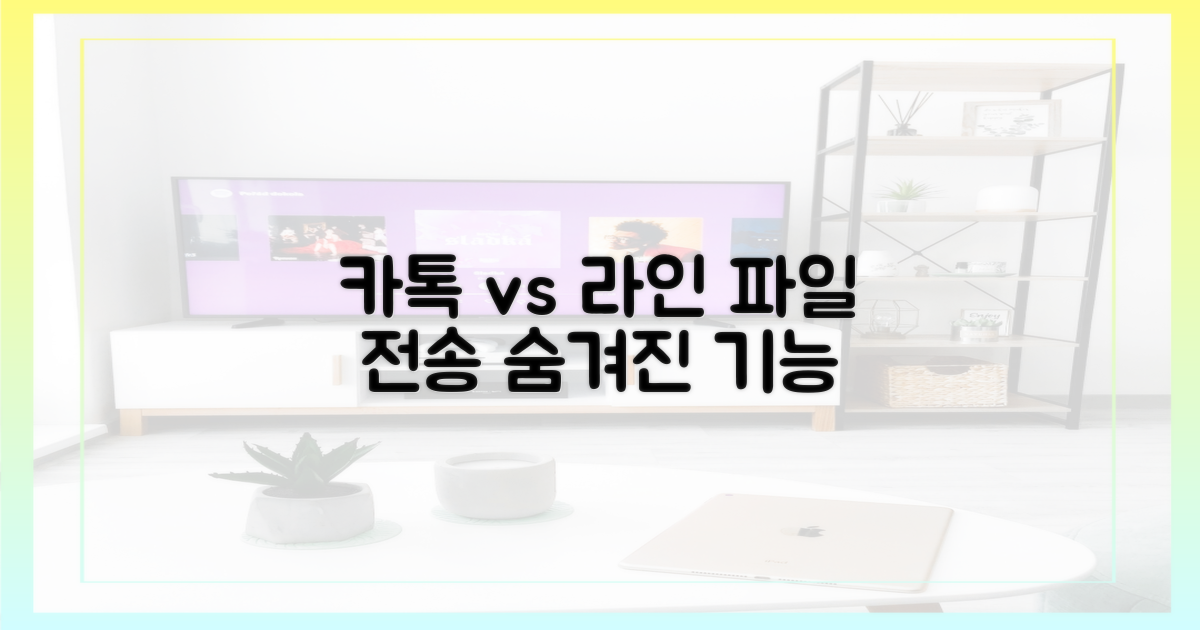 카톡 vs 라인: 숨겨진 파일 전송