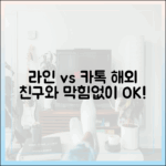 해외 친구와 막힘없는 대화, 라인이 카카오톡보다 나은 현실적인 이유