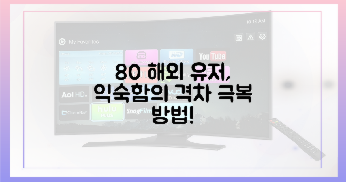 80% 해외 사용자, 익숙함의 차이
