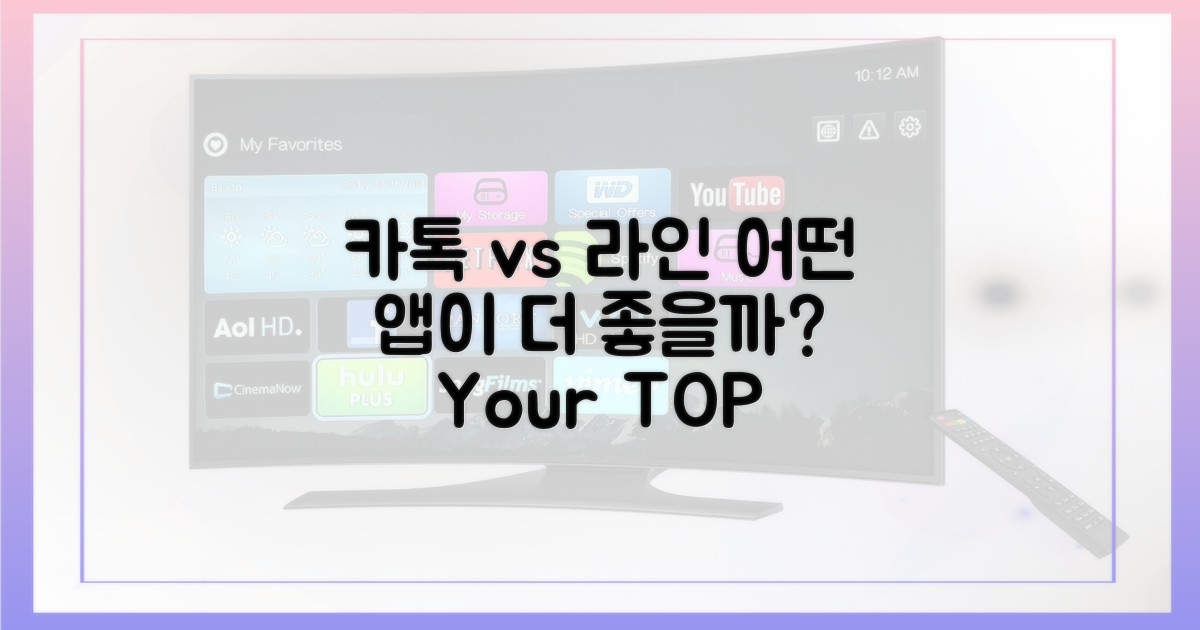 카톡vs라인, 무엇을 쓸까?