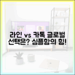 단순함의 미학, 왜 글로벌 사용자들은 카카오톡보다 라인을 선호할까?