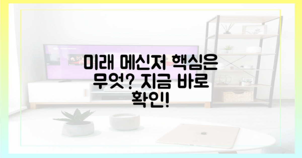 미래 메신저, 무엇을 담을까