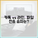파일 전송과 업무 효율성, 카카오톡과 라인 중 무엇이 더 나을까?