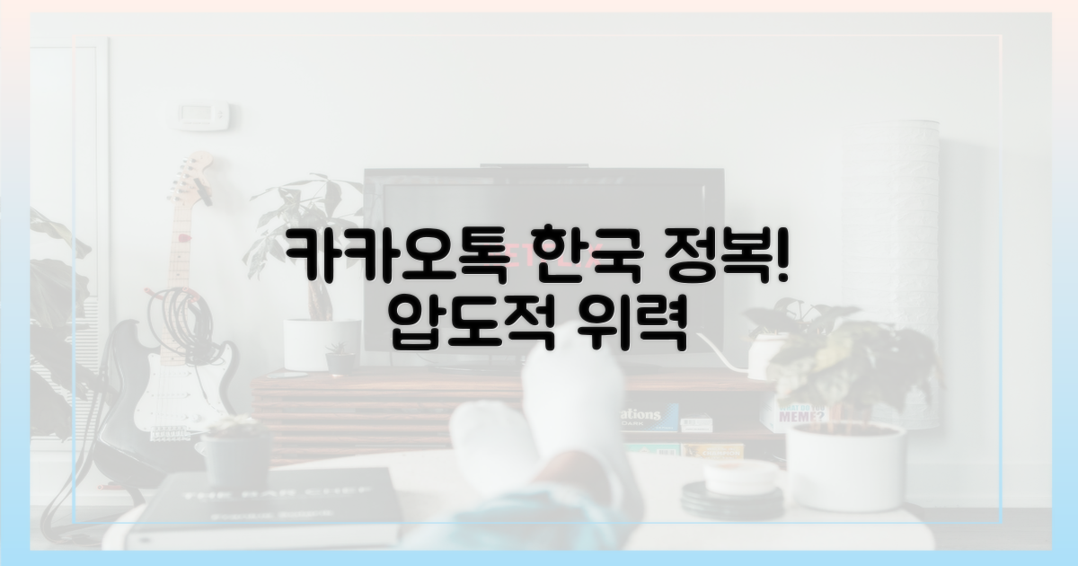 한국 시장, 카카오톡의 위력