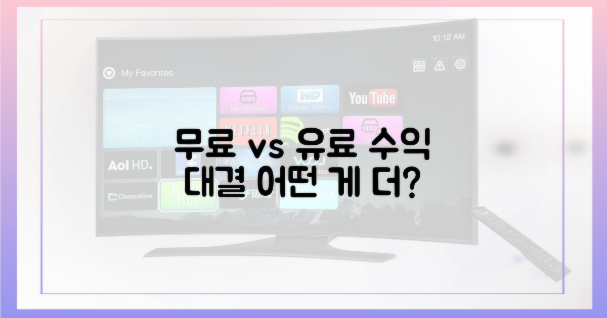 무료 vs 유료 기능 수익