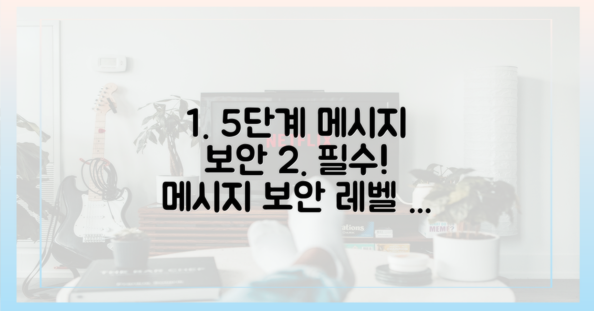 5가지 메시지 보안 수준