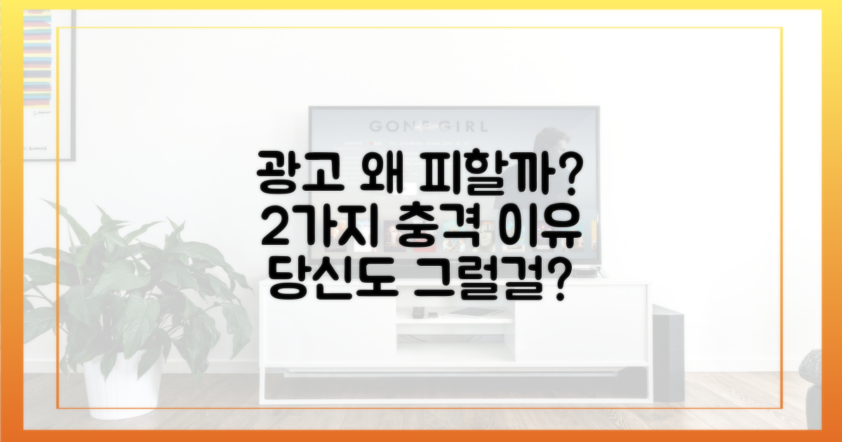 2가지 광고 회피 이유