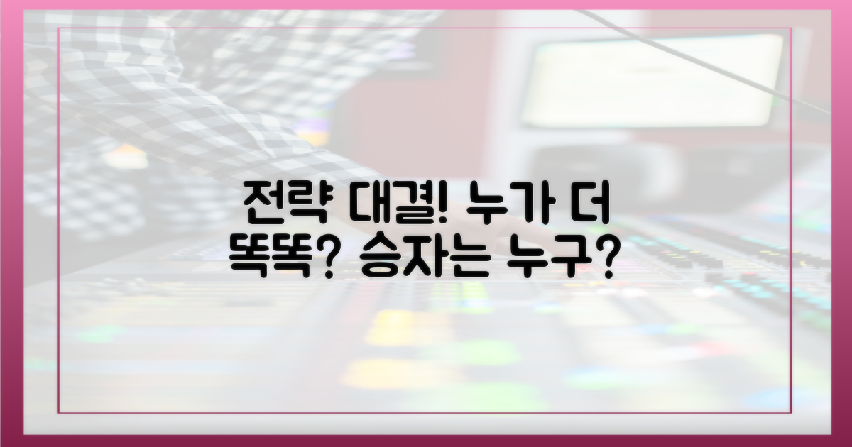 누가 더 똑똑한 전략일까?