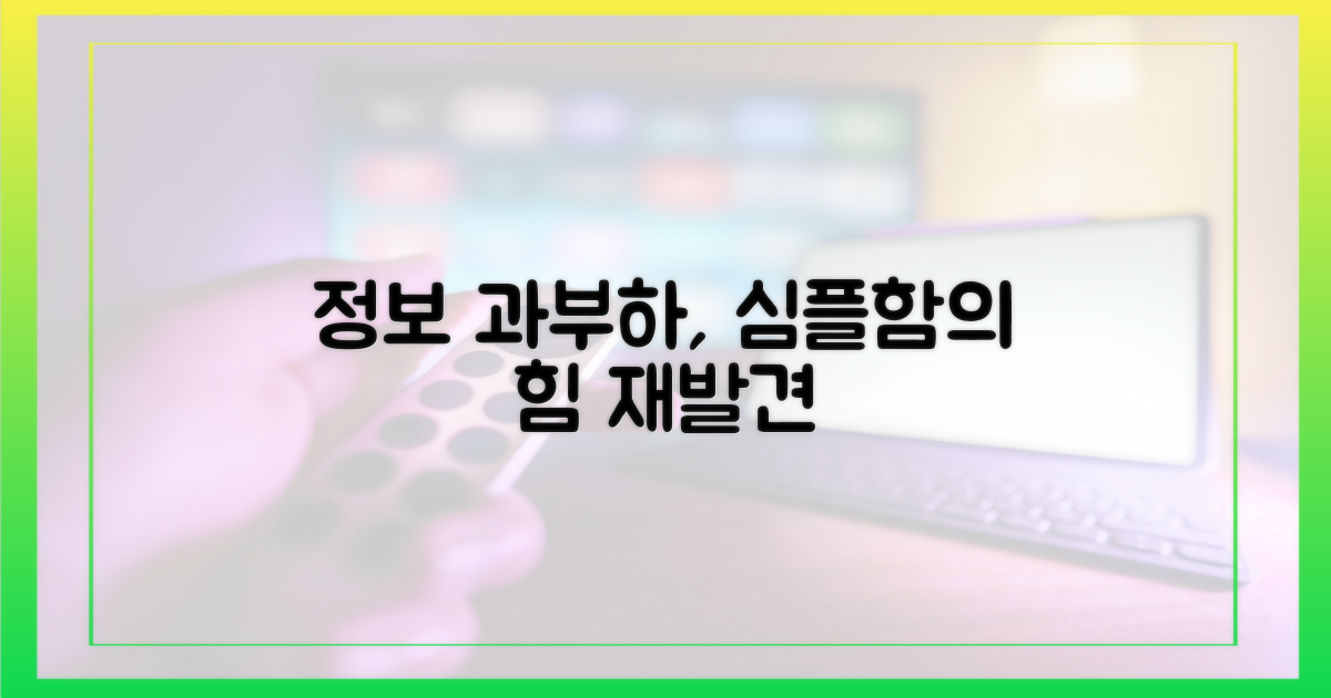 정보 과부하 시대, 단순함의 재발견