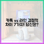 카카오톡 vs 라인: 당신이 몰랐던 결정적인 차이점 7가지