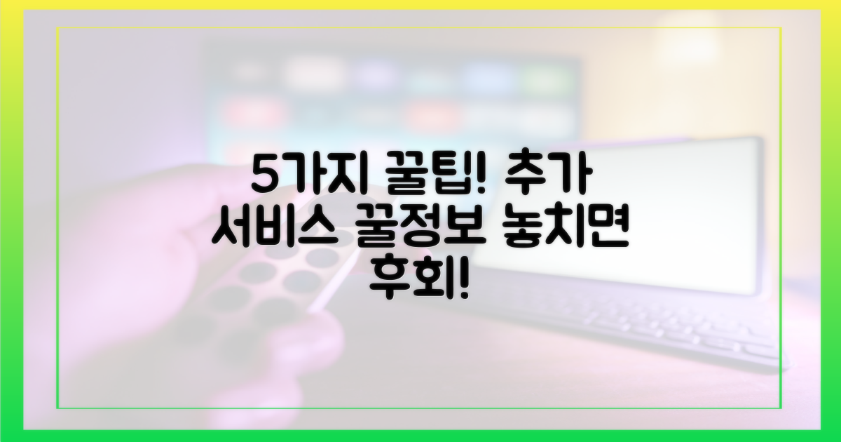 5가지 부가 서비스