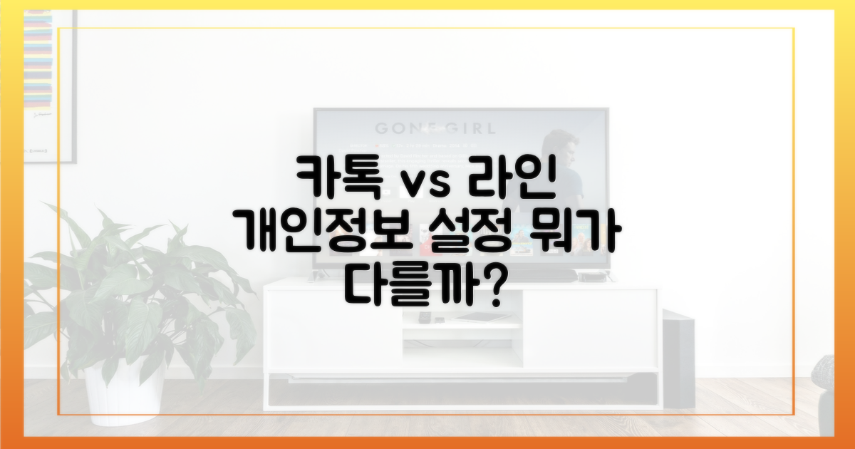 카카오톡 vs 라인, 개인정보 설정 짚어보기
