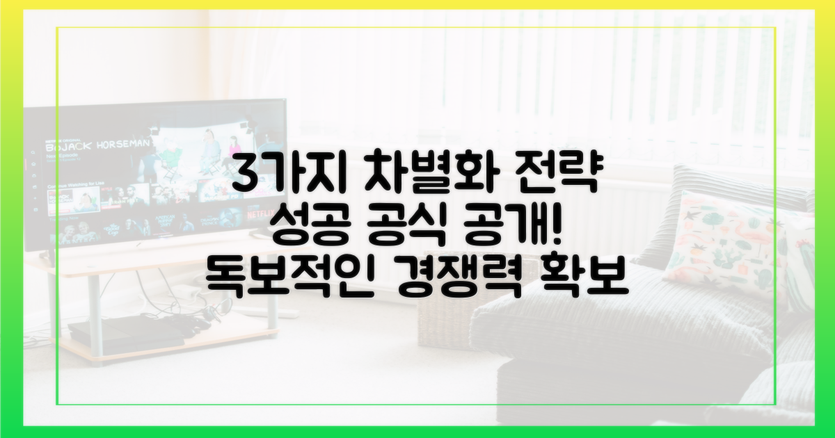 3가지 차별화 전략 분석