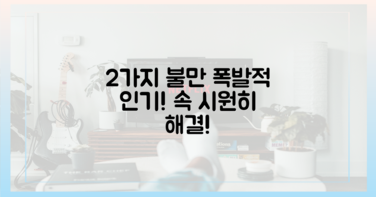 2가지 주요 불만