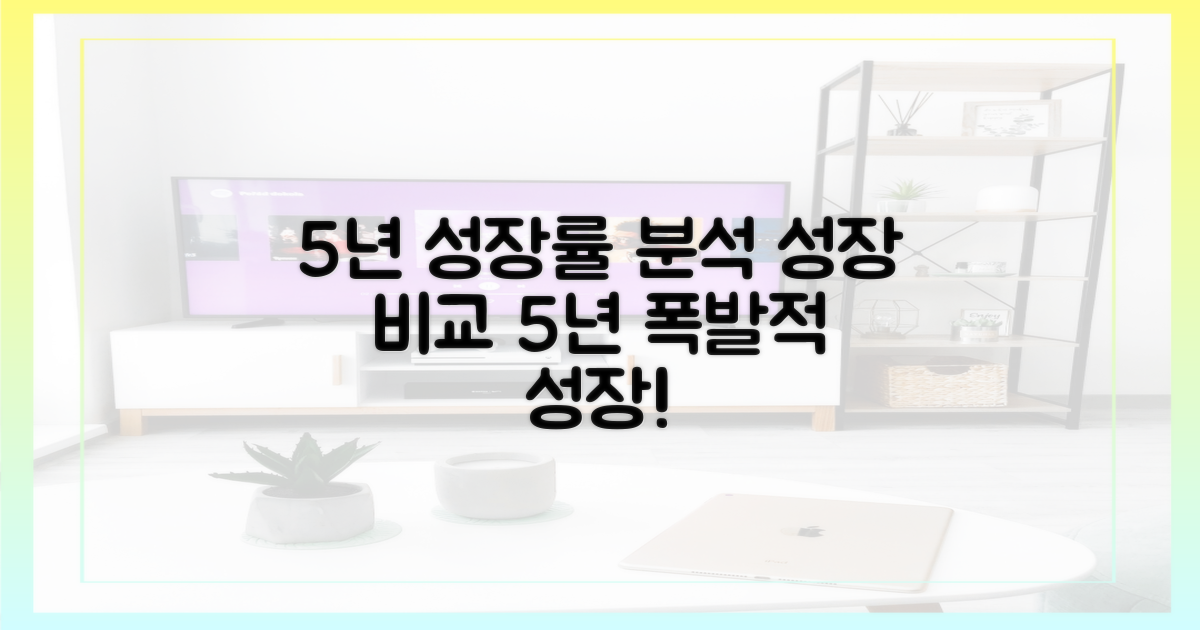 5년간 사용자 성장 비교