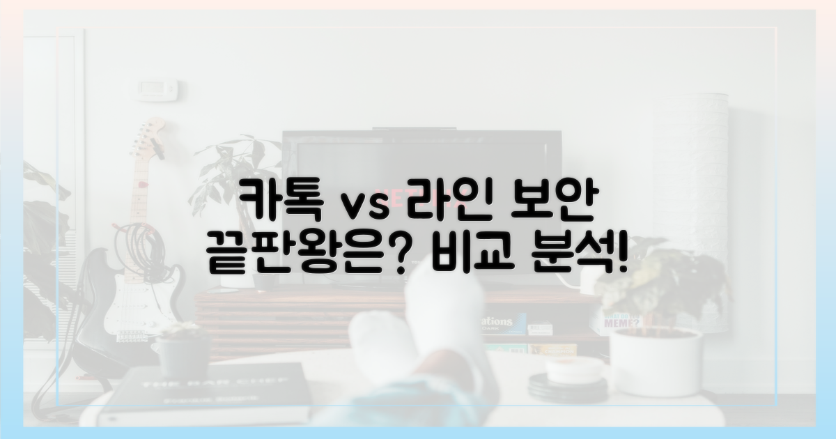 보안: 카톡 vs 라인 꼼꼼 비교