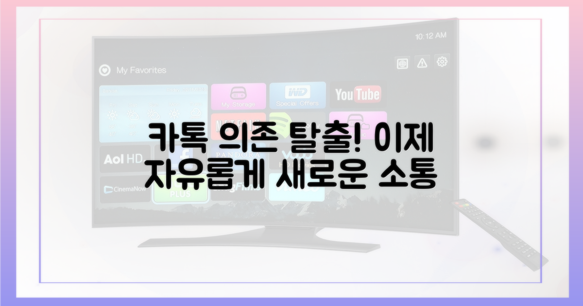 카톡 의존, 이제 벗어나자