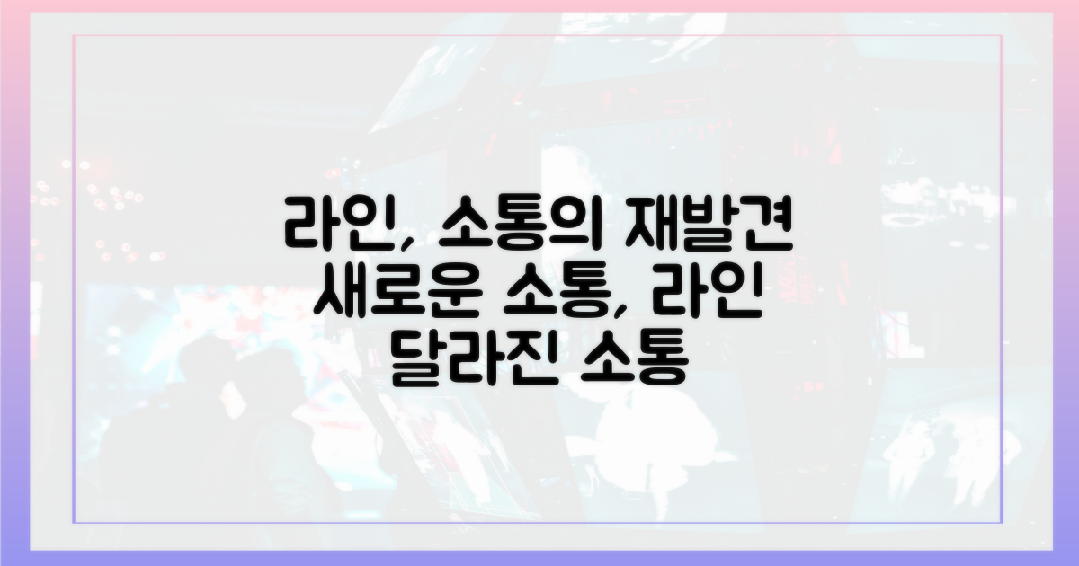 소통 방식의 변화, 라인의 재발견