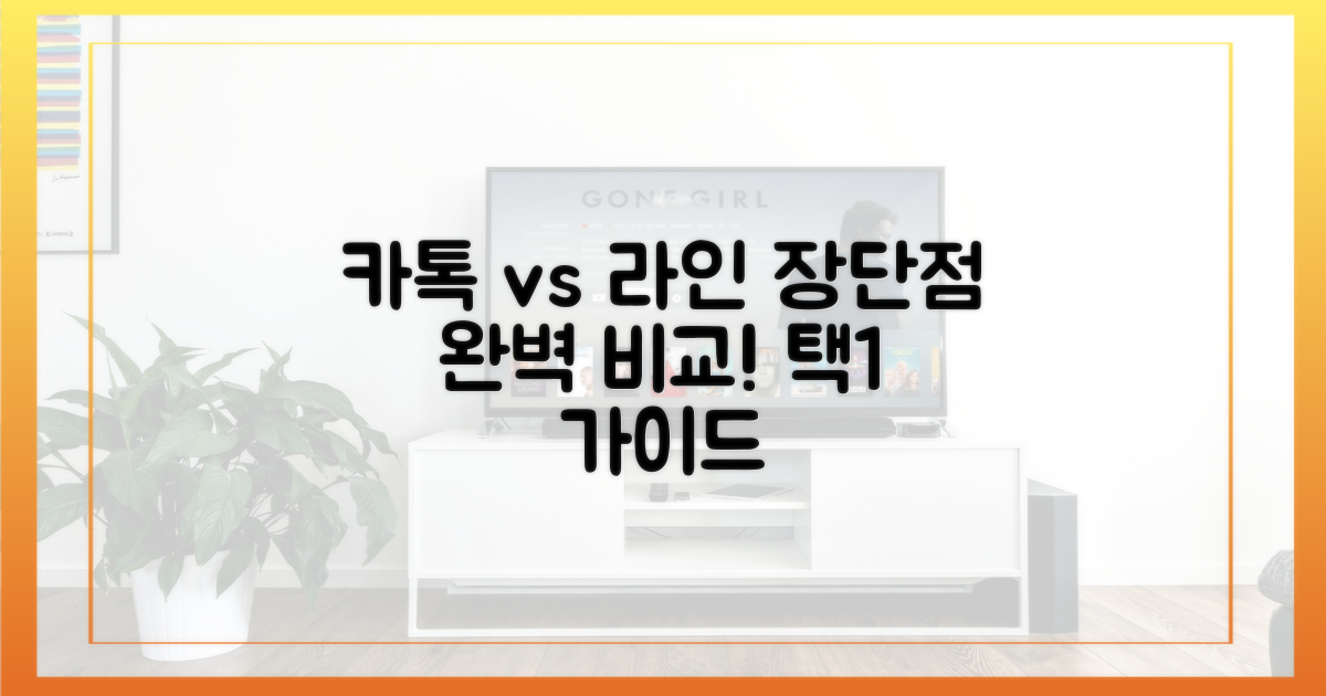 카카오톡, 라인 장단점 비교는?
