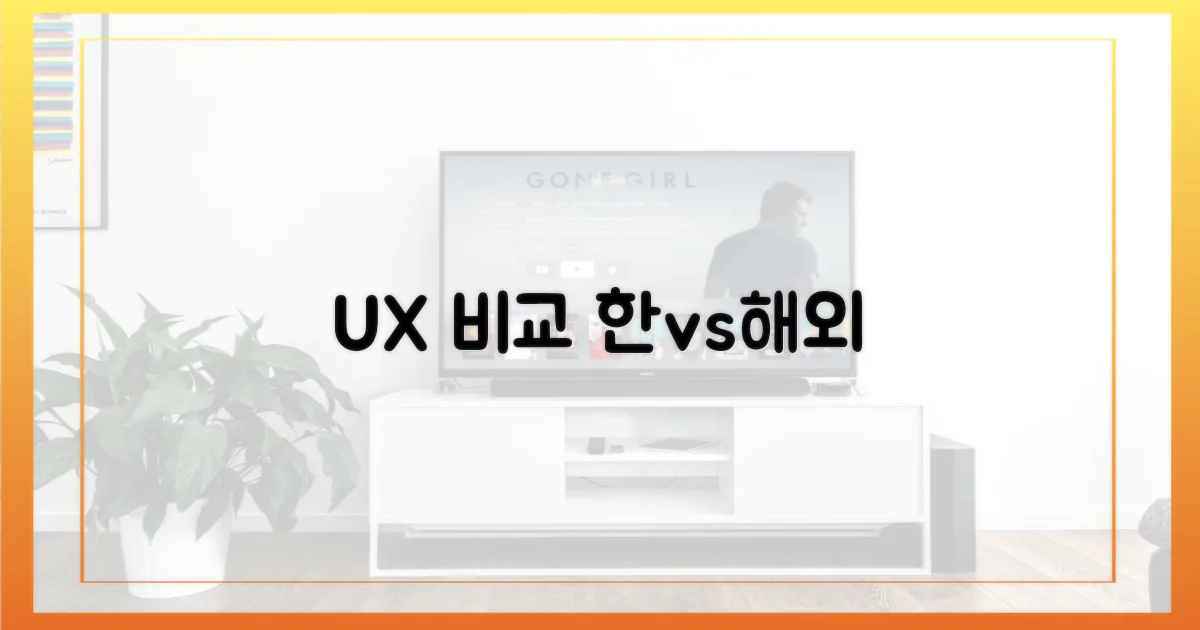 사용자 경험: 한국 vs 해외