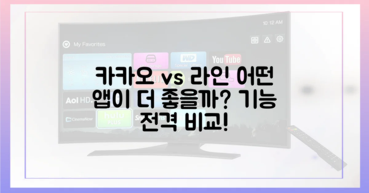 카카오톡 vs 라인: 기능 비교