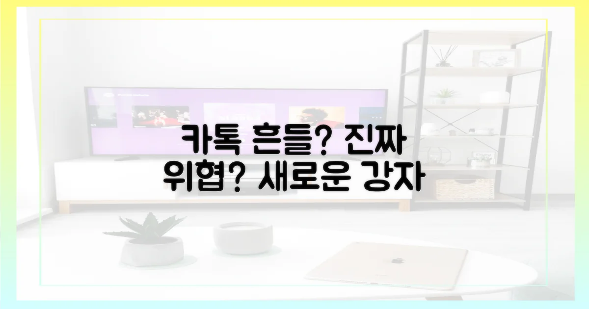 카카오톡 지배력 흔들까?