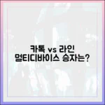 카카오톡 vs 라인: 멀티디바이스 환경에서 더 편리한 메신저는?