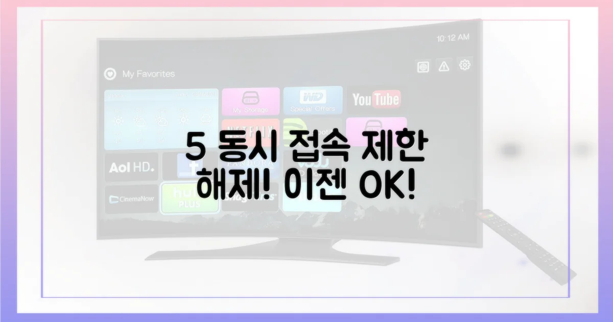 5가지 동시 접속 제한