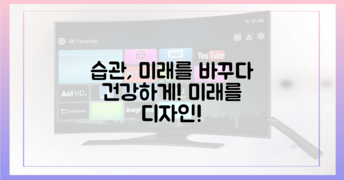 건강한 습관, 미래는 어떻게 될까요?